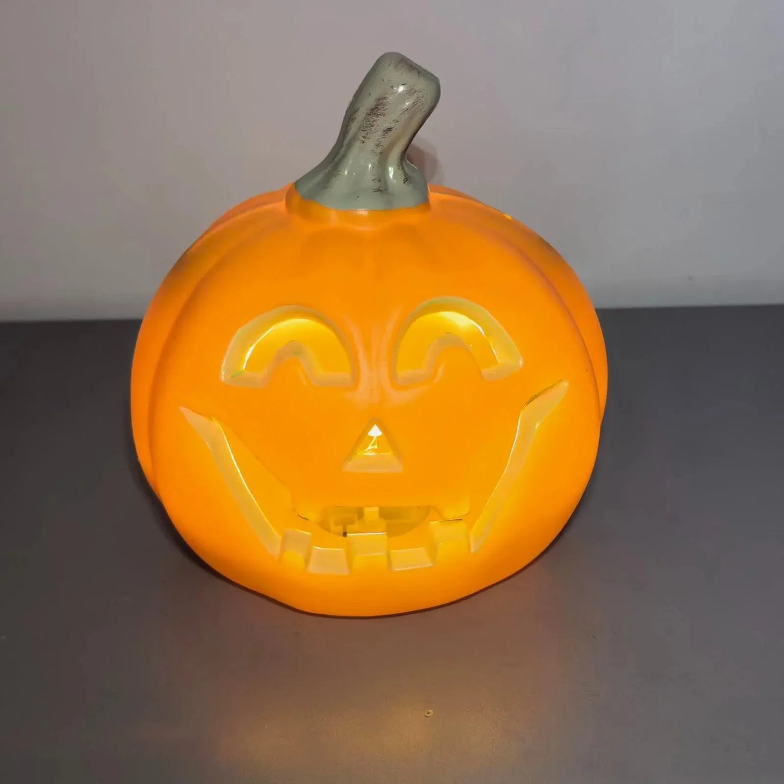 Creative Pumpkin Led Lamp Halloween Decorative Pumpkin Props Lantern Decor Home Decoration Props Accessories Without Battery