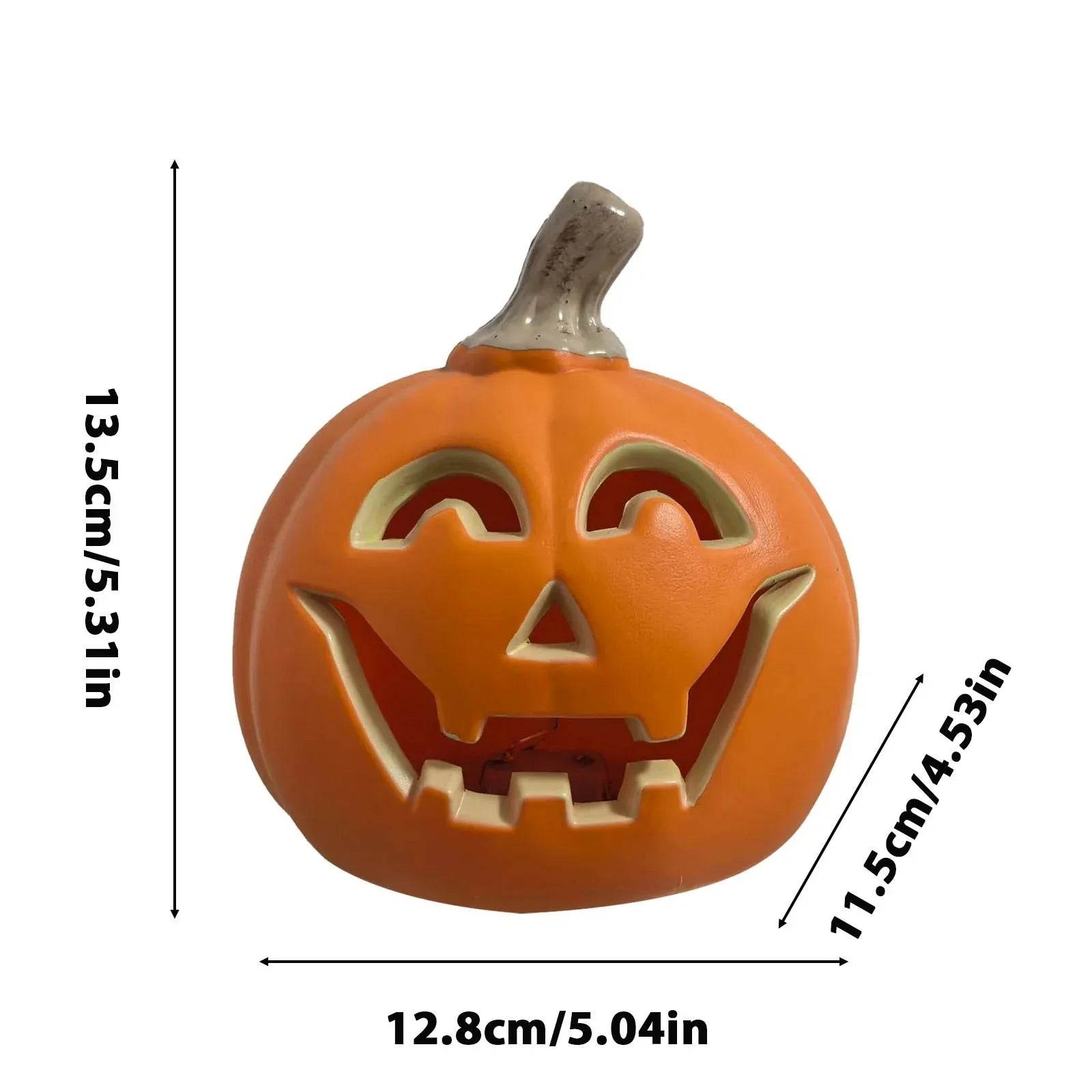 Creative Pumpkin Led Lamp Halloween Decorative Pumpkin Props Lantern Decor Home Decoration Props Accessories Without Battery