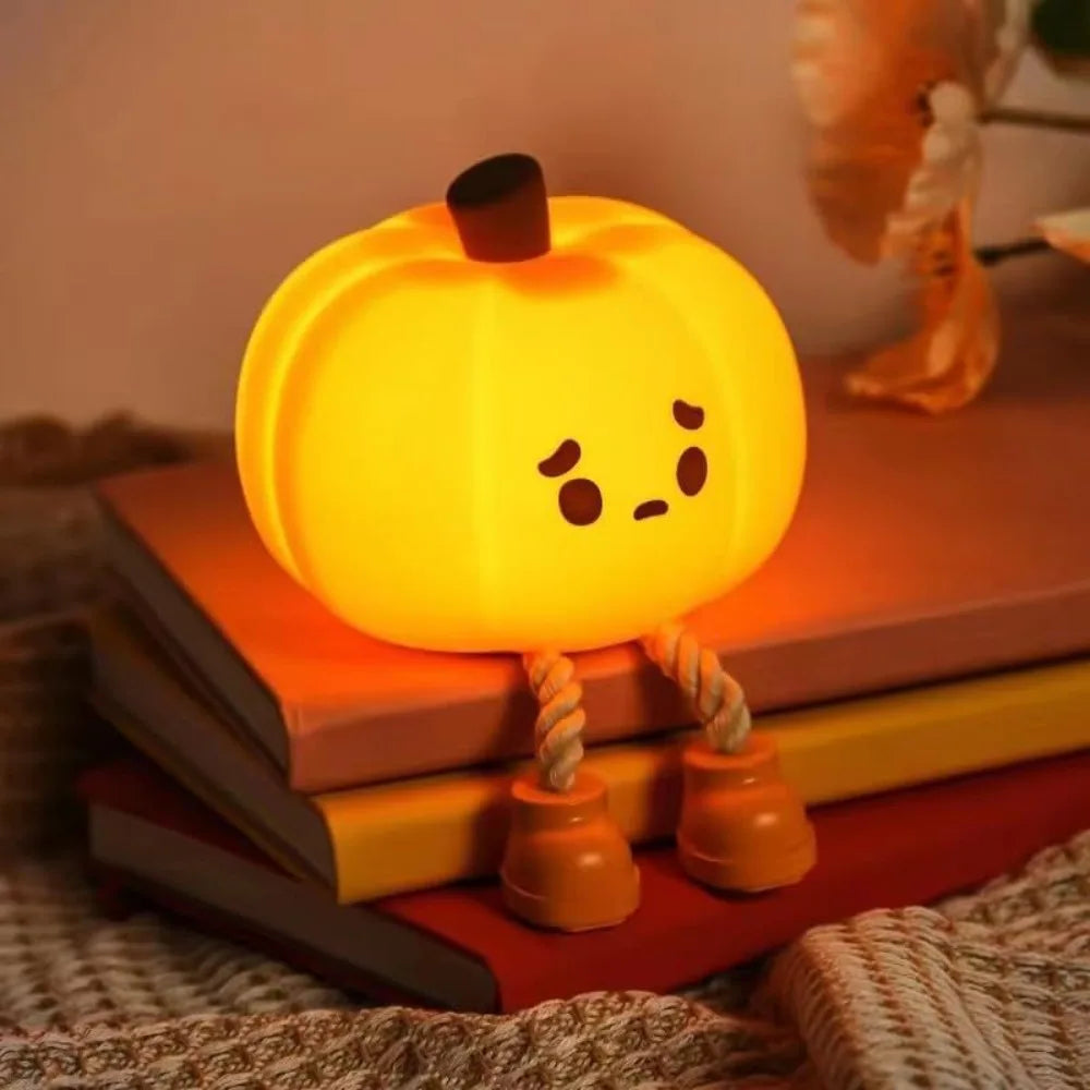 Cute Silicone Pumpkin Night Light