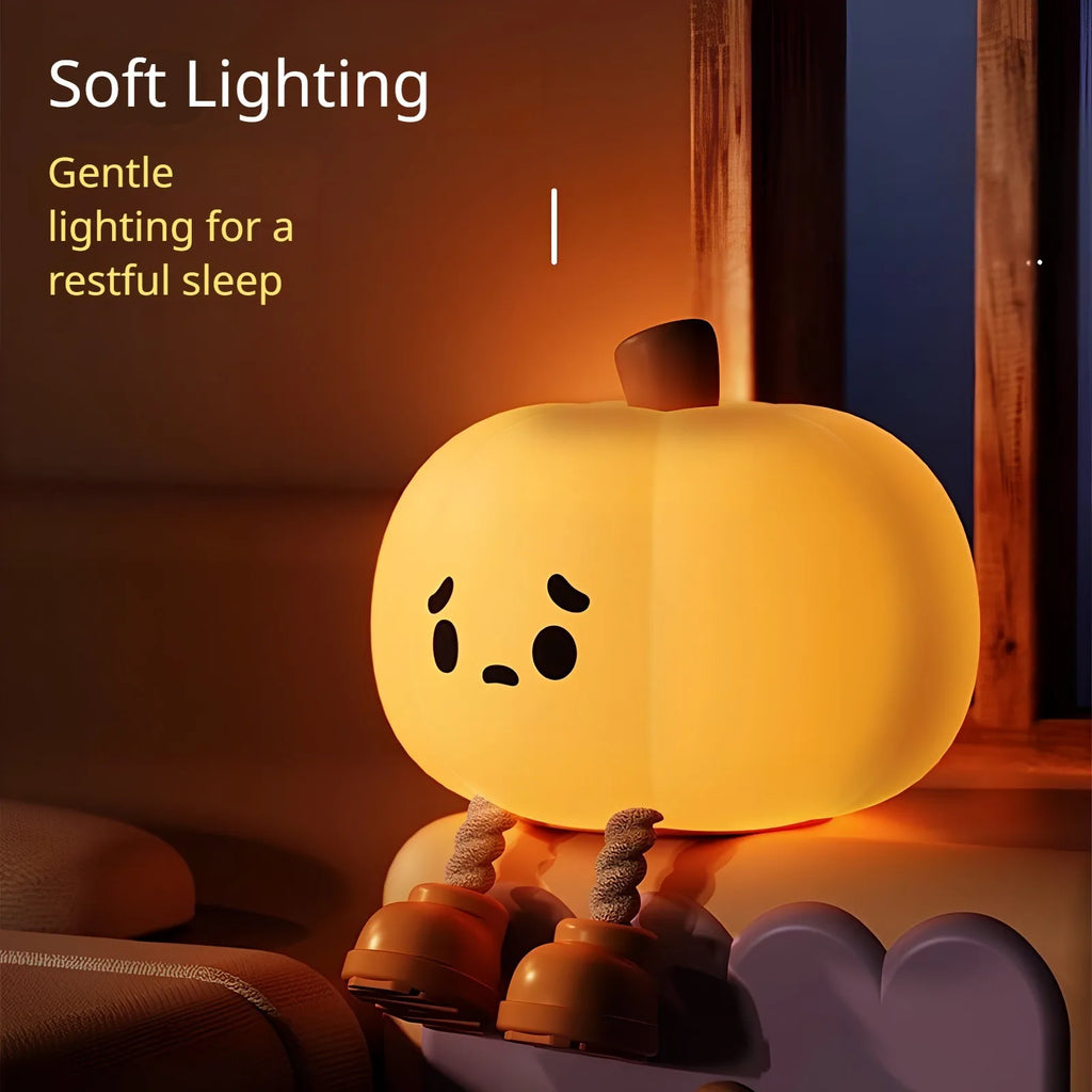 Halloween Cute Pumpkin Night Light Up Decoration Fall Halloween Decorations Home Light Decorations Bedroom Hallway Bedside Decor