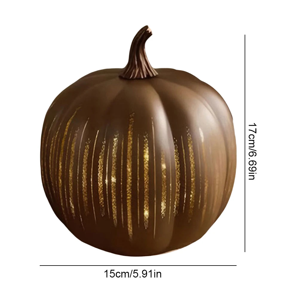 Pumpkin Lamp Halloween Twinkle LED Light Lighted Sparkling Starry Night Glass Pumpkin Light with Timer for Halloween Decorations