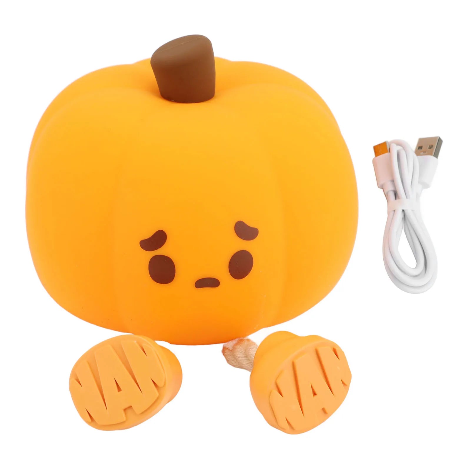 Halloween Pumpkin Silicone Night Light Cute Pumpkin Tap Light 3 Gear Adjustable Brightness Nursery Nightlight For Xmas Birthdays
