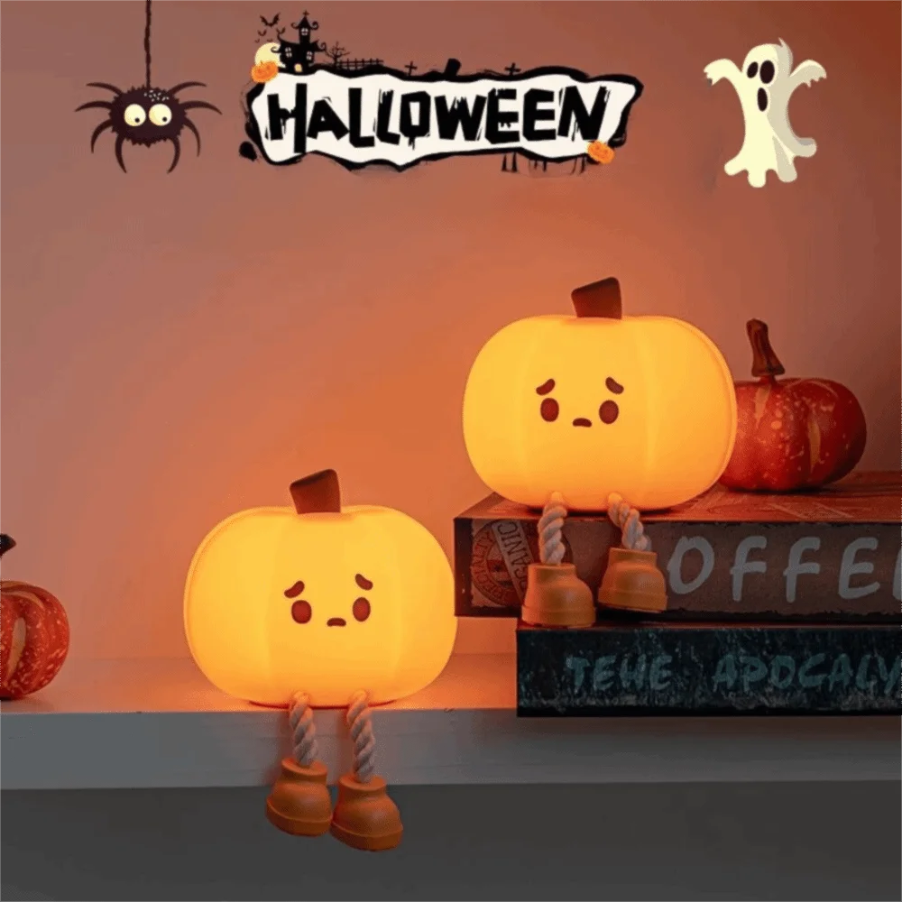 Cute Silicone Pumpkin Night Light