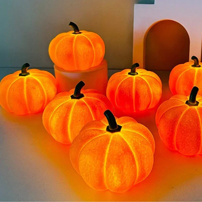 Pumpkin Halloween Decorative Night Light Eye Protection Deco Bedside Lights Bedroom Dormitory Creative Night Lamp
