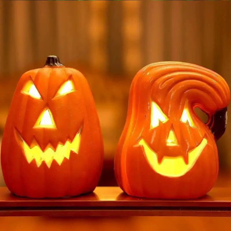 Jack O Lantern Pumpkin Decor Led Light Up Pumpkin Outdoor Decoration Battery-Powered Halloween Pumpkin Lamp Light Up Pumpkin